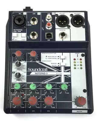 Soundcraft Notepad 5 Channel Analog Mixer